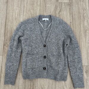 John & Jenn Gray Button-Up Cardigan